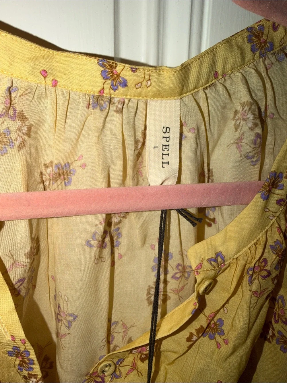Spell Rebel Spirit Blouse In Daffodil - Picture 2 of 4
